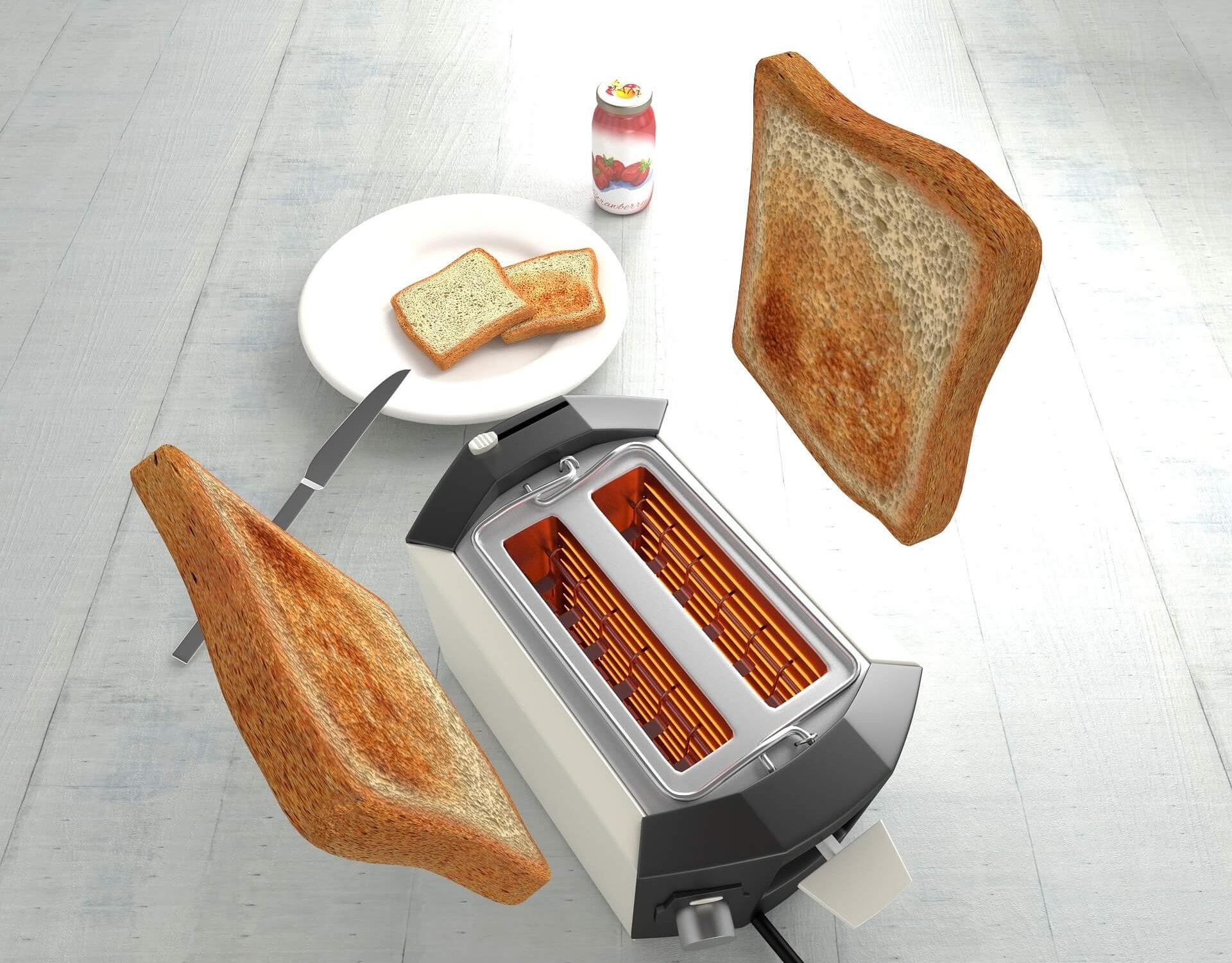 automatico Tostapane colazione Creatore di panini macchina 700W 6-velocità  cottura cucinando elettrodomestici casa ufficio